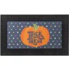 Home Accents Holiday LED Halloween Polka Dots Pumpkin 18 in. x 30 in. Rubber Light and Sound Door Mat -Home Accents Holiday Shop black home accents holiday halloween doormats 7323 81 05hd 64 1000