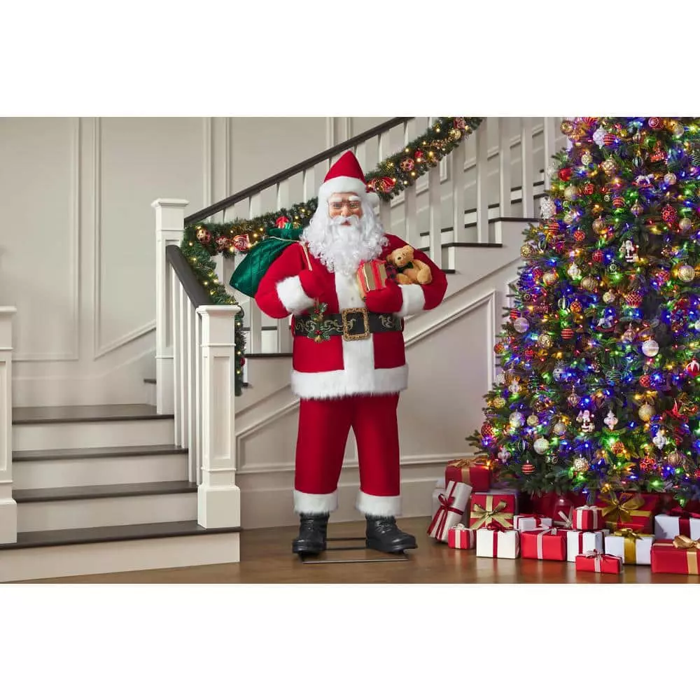 Home Accents Holiday 6 ft Animated Singing Santa Christmas Animatronic 4 Home Accents Holiday 6 ft Animated Singing Santa Christmas Animatronic - Image 2