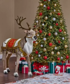 Home Accents Holiday 4 ft Animated Reindeer Christmas Animatronic -Home Accents Holiday Shop home accents holiday christmas figurines 22sv23175 a0 1000