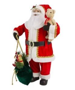 Home Accents Holiday 3 ft Santa With Present Bag and Bear -Home Accents Holiday Shop home accents holiday christmas figurines d78 kxrka001 40 1000