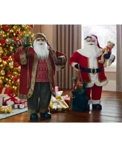 Home Accents Holiday 3 ft Santa With Present Bag and Bear -Home Accents Holiday Shop home accents holiday christmas figurines d78 kxrka001 66 1000