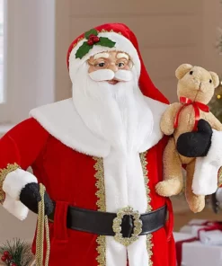 Home Accents Holiday 3 ft Santa With Present Bag and Bear -Home Accents Holiday Shop home accents holiday christmas figurines d78 kxrka001 a0 1000