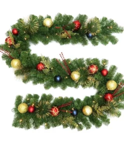 Home Accents Holiday 9 ft Prelit Nutcracker Garland