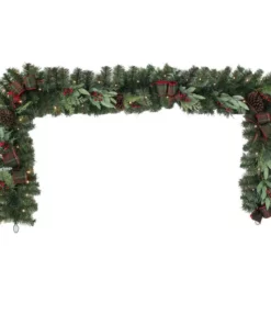 Home Accents Holiday 9 ft Prelit Woodmore Garland -Home Accents Holiday Shop home accents holiday christmas garland chzh3811602th5 1f 1000