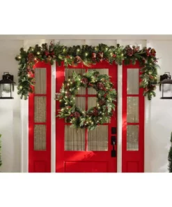Home Accents Holiday 9 ft Prelit Woodmore Garland -Home Accents Holiday Shop home accents holiday christmas garland chzh3811602th5 a0 1000