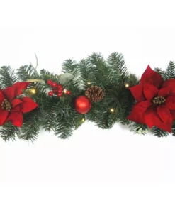 Home Accents Holiday 9 ft Prelit Berry Bliss Garland -Home Accents Holiday Shop home accents holiday christmas garland chzh3811995th3 1d 1000