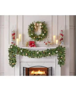 Home Accents Holiday 9 ft Prelit St Germain Garland -Home Accents Holiday Shop home accents holiday christmas garland chzh3812070h3 a0 1000