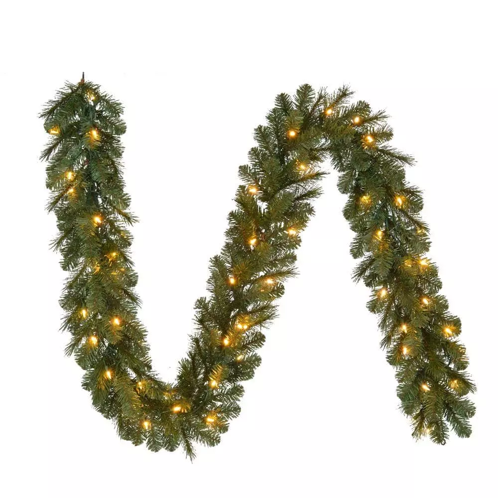 Home Accents Holiday 9 ft Prelit Wesley Garland 3 Home Accents Holiday 9 ft Prelit Wesley Garland
