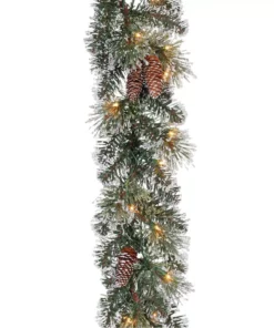 Home Accents Holiday 9 ft Prelit Sparkling Amelia Garland -Home Accents Holiday Shop home accents holiday christmas garland gt90m2r70c02 40 1000