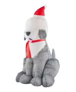 Home Accents Holiday 7 ft Fuzzy Sheep Dog Holiday Inflatable -Home Accents Holiday Shop home accents holiday christmas inflatables 118429 40 1000