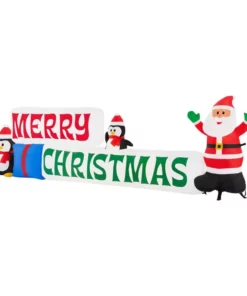 Home Accents Holiday 11.5 ft Merry Christmas Sign Holiday Inflatable -Home Accents Holiday Shop home accents holiday christmas inflatables 21gm19549 40 1000