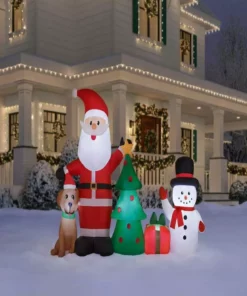 Home Accents Holiday 6.5 ft Santa Snowman and Dog Holiday Inflatable 8 Home Accents Holiday 6.5 ft Santa Snowman and Dog Holiday Inflatable -Home Accents Holiday Shop home accents holiday christmas inflatables 22gm17328 e1 1000