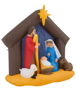 Home Accents Holiday 6.5 ft Nativity Scene I15 Holiday Inflatable -Home Accents Holiday Shop home accents holiday christmas inflatables 22gm18954 40 1000