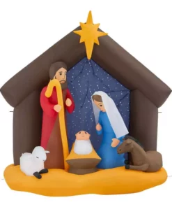 Home Accents Holiday 6.5 ft Nativity Scene I15 Holiday Inflatable