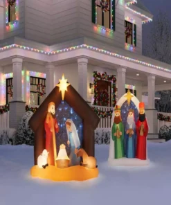 Home Accents Holiday 6.5 ft Nativity Scene I15 Holiday Inflatable -Home Accents Holiday Shop home accents holiday christmas inflatables 22gm18954 66 1000