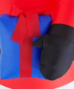 Home Accents Holiday 6.5 ft Santa With Present Holiday Inflatable -Home Accents Holiday Shop home accents holiday christmas inflatables 22gm80011 a0 1000