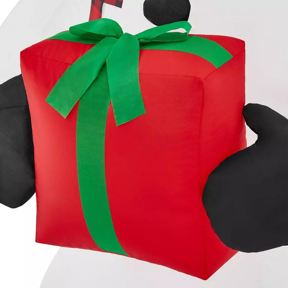 Home Accents Holiday 6.5 ft Snowman With Present Holiday Inflatable 7 Home Accents Holiday 6.5 ft Snowman With Present Holiday Inflatable - Image 5