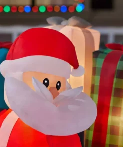 Home Accents Holiday 7.5 ft Santa and Mrs. Claus in Car Holiday Inflatable -Home Accents Holiday Shop home accents holiday christmas inflatables 22gm80041 a0 1000