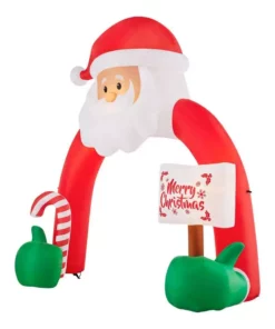 Home Accents Holiday 12.5 ft by 12 ft Santa Archway Holiday Inflatable -Home Accents Holiday Shop home accents holiday christmas inflatables 22gm80059 40 1000