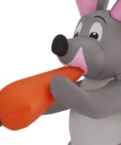 Home Accents Holiday 6 ft Snowman With Bunny and Dog Holiday Inflatable -Home Accents Holiday Shop home accents holiday christmas inflatables 22gm80750 1d 1000