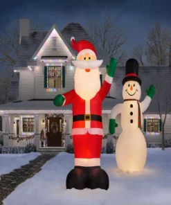 Home Accents Holiday 20 ft Snowman Holiday Inflatable -Home Accents Holiday Shop home accents holiday christmas inflatables 22gm81051 66 1000