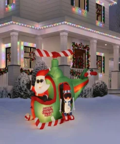 Home Accents Holiday 8 ft Animated Helicopter Holiday Inflatable -Home Accents Holiday Shop home accents holiday christmas inflatables 22gm81142 e1 1000