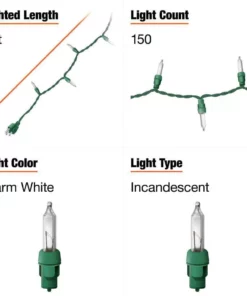 Home Accents Holiday 150L Clear Incandescent Mini Net Lights -Home Accents Holiday Shop home accents holiday christmas net lights tol 150 3wa n c a0 1000