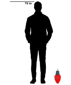 Home Accents Holiday Jumbo LED Red Bulb With Timer -Home Accents Holiday Shop home accents holiday christmas novelty lights 8211 13684 a0 1000