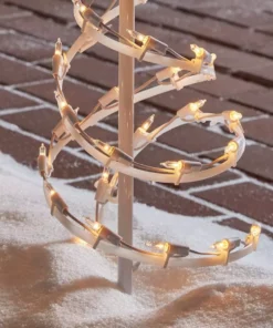 Home Accents Holiday 18 in Spiral Christmas Tree Pathway Light 4 Pack -Home Accents Holiday Shop home accents holiday christmas pathway lights ty084 1118 1c a0 1000