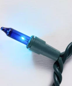 Home Accents Holiday 100L Blue Incandescent Mini Lights -Home Accents Holiday Shop home accents holiday christmas string lights 100 gr b a0 1000