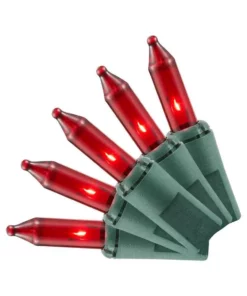 Home Accents Holiday 100L Red Incandescent Mini Lights