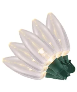 Home Accents Holiday 100-Light C9 Transparent Warm White Color Led String Light Set