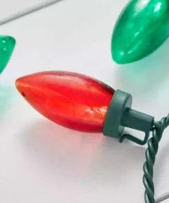 Home Accents Holiday 100L Red/Green C9 LED Lights -Home Accents Holiday Shop home accents holiday christmas string lights 21rt2142115cm a0 1000