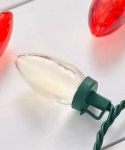 Home Accents Holiday 100L Red/White C9 LED Lights -Home Accents Holiday Shop home accents holiday christmas string lights 21rt21421rwwcm 1d 1000