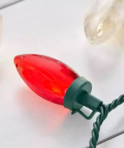 Home Accents Holiday 100L Red/White C9 LED Lights -Home Accents Holiday Shop home accents holiday christmas string lights 21rt21421rwwcm 66 1000