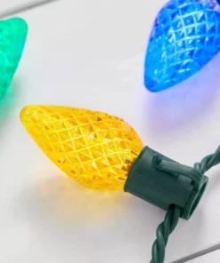 Home Accents Holiday 50L Multi Faceted C9 LED Steady Lit Lights -Home Accents Holiday Shop home accents holiday christmas string lights 21rt2222115cm 1d 1000