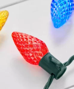 Home Accents Holiday 50L Multi Faceted C9 LED Steady Lit Lights -Home Accents Holiday Shop home accents holiday christmas string lights 21rt2222115cm a0 1000