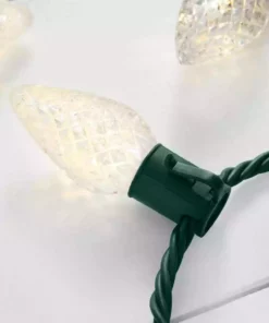 Home Accents Holiday 50L Warm White Faceted C9 LED Steady Lit Lights -Home Accents Holiday Shop home accents holiday christmas string lights 21rt2232115cm 1d 1000