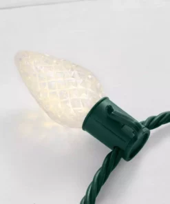 Home Accents Holiday 50L Warm White Faceted C9 LED Steady Lit Lights -Home Accents Holiday Shop home accents holiday christmas string lights 21rt2232115cm a0 1000