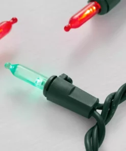 Home Accents Holiday 100L Red and Green Mini LED Lights -Home Accents Holiday Shop home accents holiday christmas string lights 21rtty100rgcm 1d 1000
