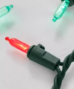 Home Accents Holiday 100L Red and Green Mini LED Lights -Home Accents Holiday Shop home accents holiday christmas string lights 21rtty100rgcm a0 1000