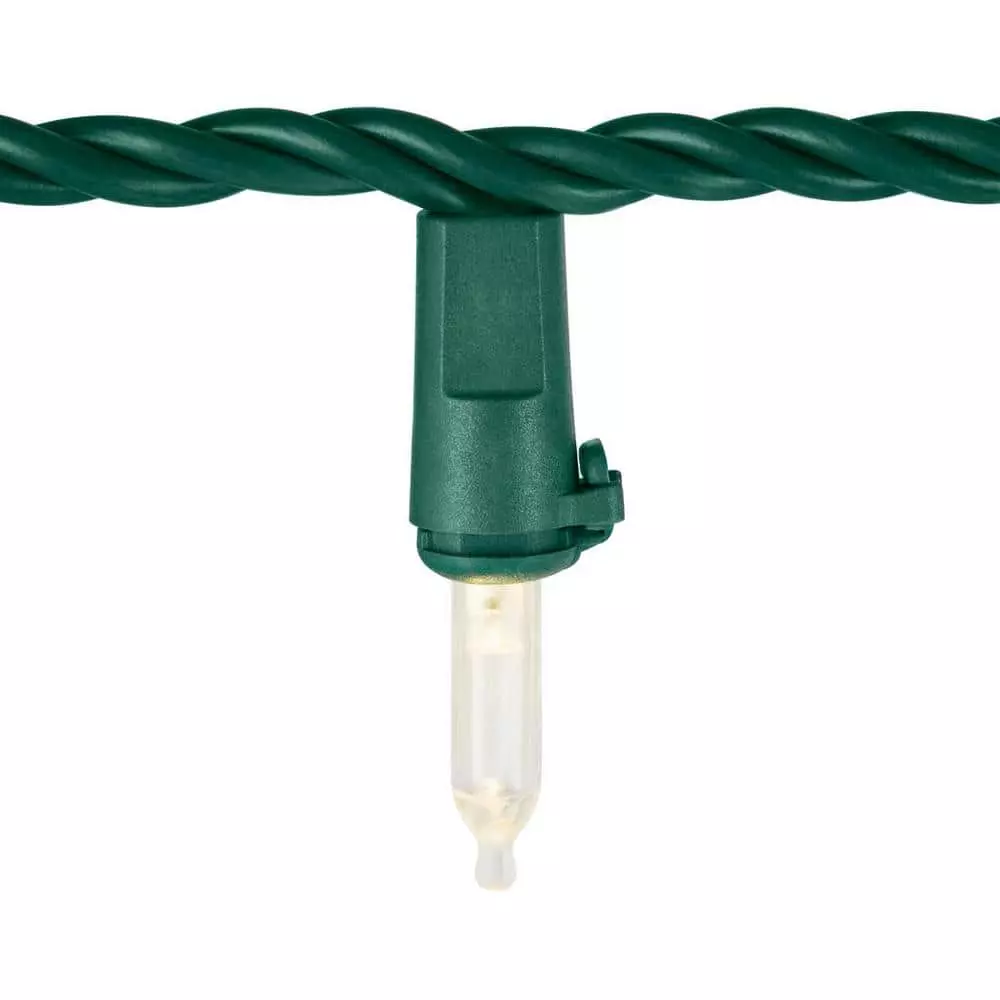 Home Accents Holiday 100L Warm White Mini LED Green Wire Lights 5 Home Accents Holiday 100L Warm White Mini LED Green Wire Lights - Image 3
