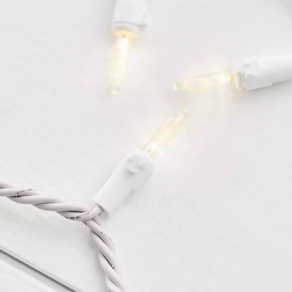 Home Accents Holiday 100L Warm White Mini LED White Wire Lights 7 Home Accents Holiday 100L Warm White Mini LED White Wire Lights - Image 5