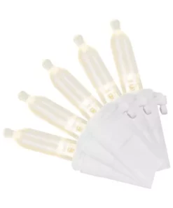 Home Accents Holiday 100L Warm White Mini LED White Wire Lights