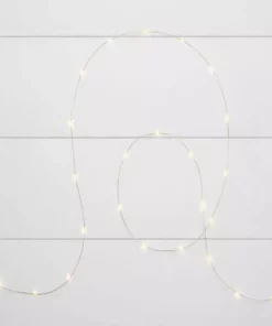 Home Accents Holiday 36-Count Warm White Micro Dot LED Gold Battery Lights -Home Accents Holiday Shop home accents holiday christmas string lights 22st00272 a0 1000
