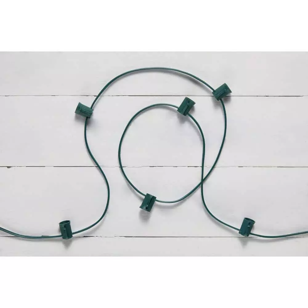 Home Accents Holiday 100 ft C9 Stringer Light Set 18 Gauge 4 Home Accents Holiday 100 ft C9 Stringer Light Set 18 Gauge - Image 2