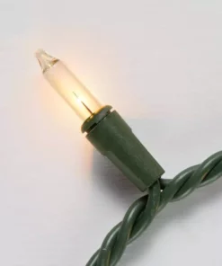 Home Accents Holiday 50L Clear Incandescent Mini Green Wire Lights -Home Accents Holiday Shop home accents holiday christmas string lights l1050019cu01 a0 1000