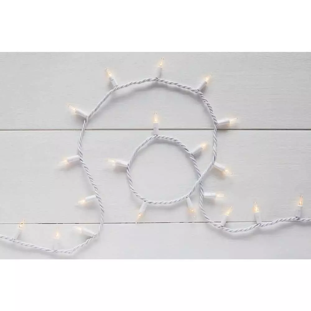 Home Accents Holiday 50L Clear Incandescent Mini White Wire Lights 4 Home Accents Holiday 50L Clear Incandescent Mini White Wire Lights - Image 2