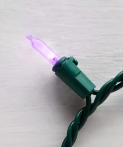 Home Accents Holiday 100L Purple Mini LED Lights -Home Accents Holiday Shop home accents holiday christmas string lights ty 100sm pus a0 1000