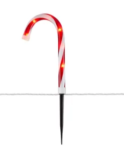 Home Accents Holiday 10 in Candy Canes Pathway Light 8 Pack